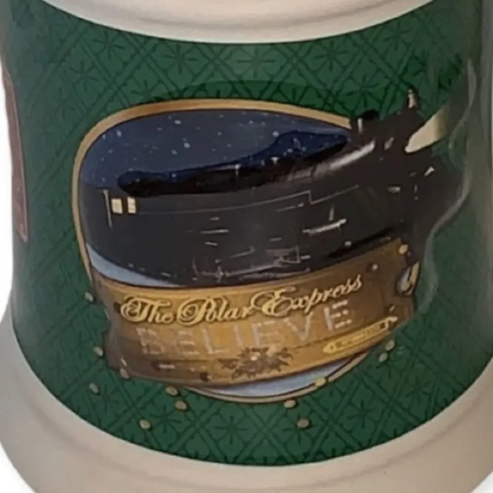 The Polar Express Christmas Believe Mug with 3D Raised Train 16 oz - Picture 2 of 8
